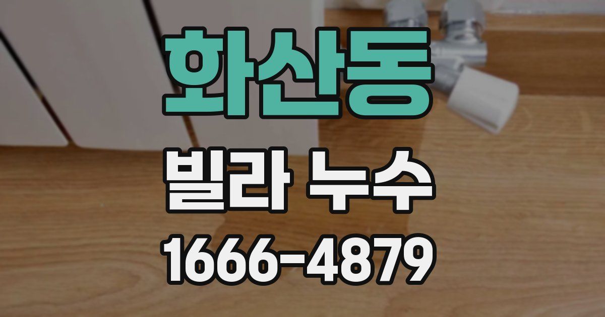 화산동 빌라 누수