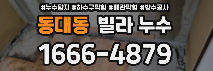 동대동 빌라 누수