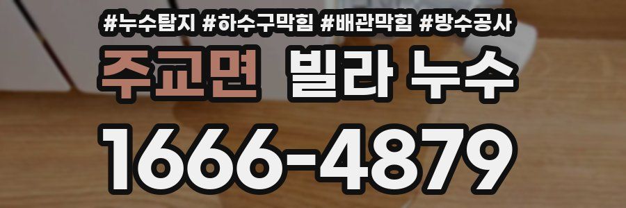 주교면 빌라 누수
