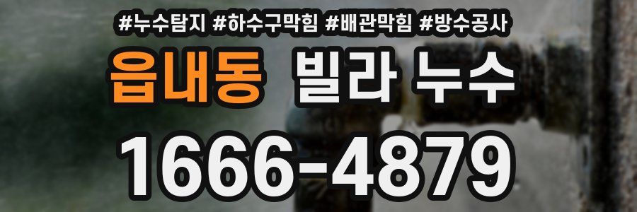 읍내동 빌라 누수