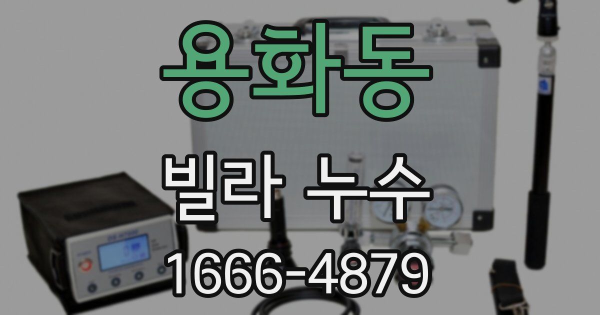용화동 빌라 누수