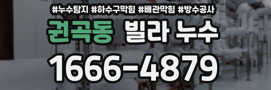 권곡동 빌라 누수