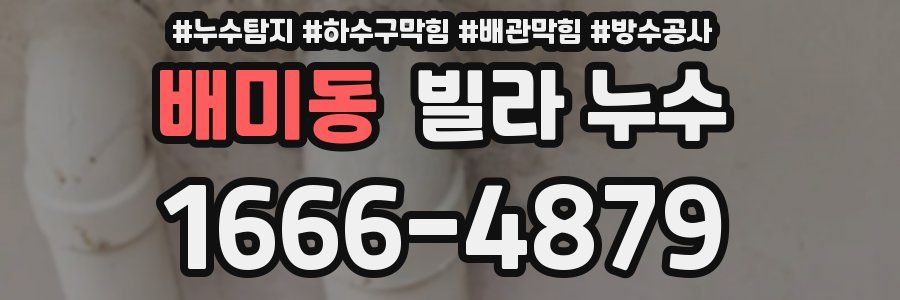 배미동 빌라 누수