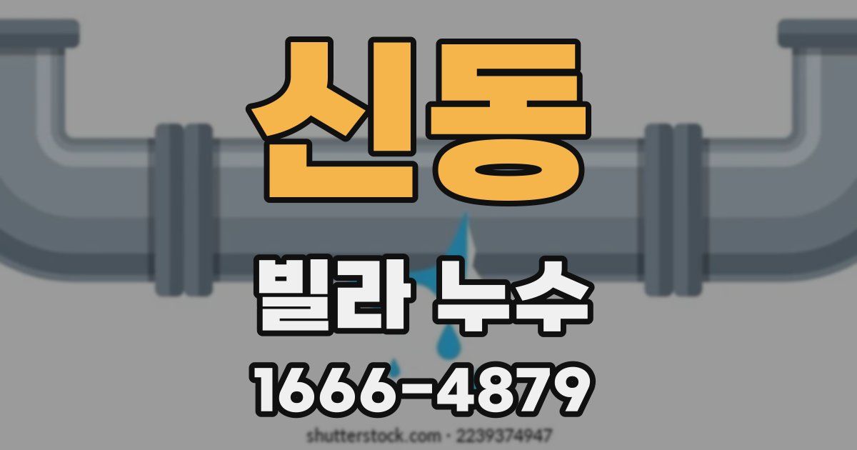 신동 빌라 누수