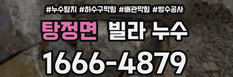 탕정면 빌라 누수