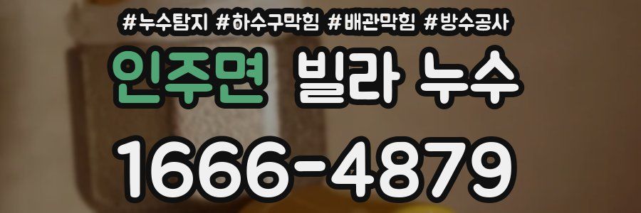 인주면 빌라 누수