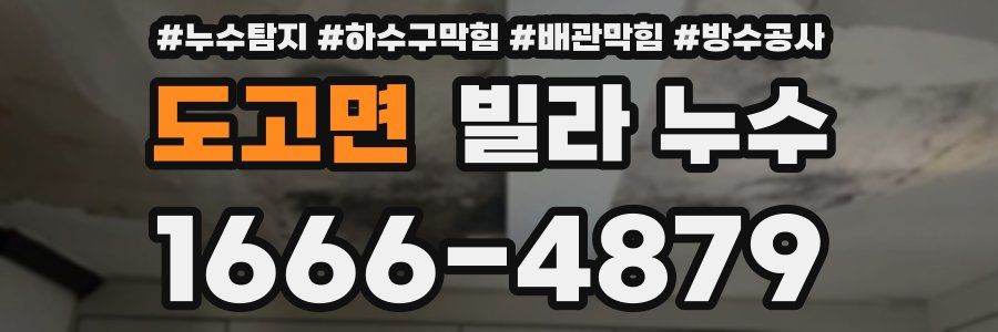도고면 빌라 누수