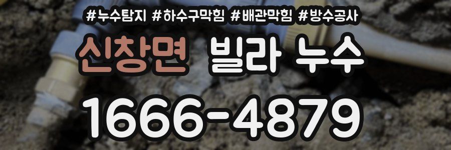 신창면 빌라 누수