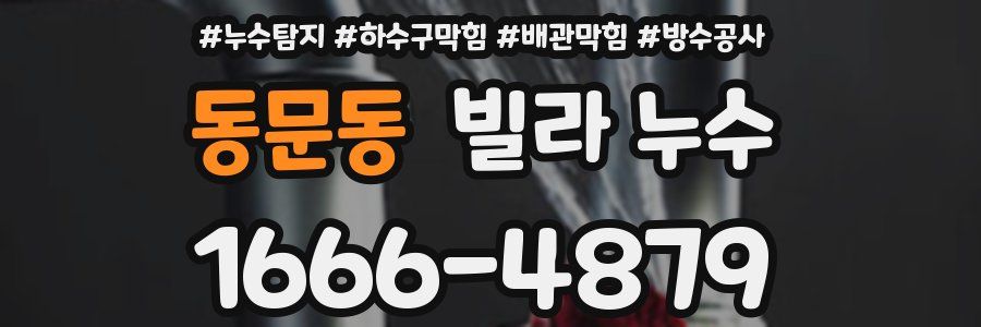 동문동 빌라 누수