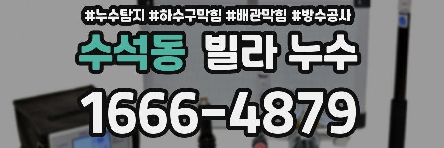 수석동 빌라 누수