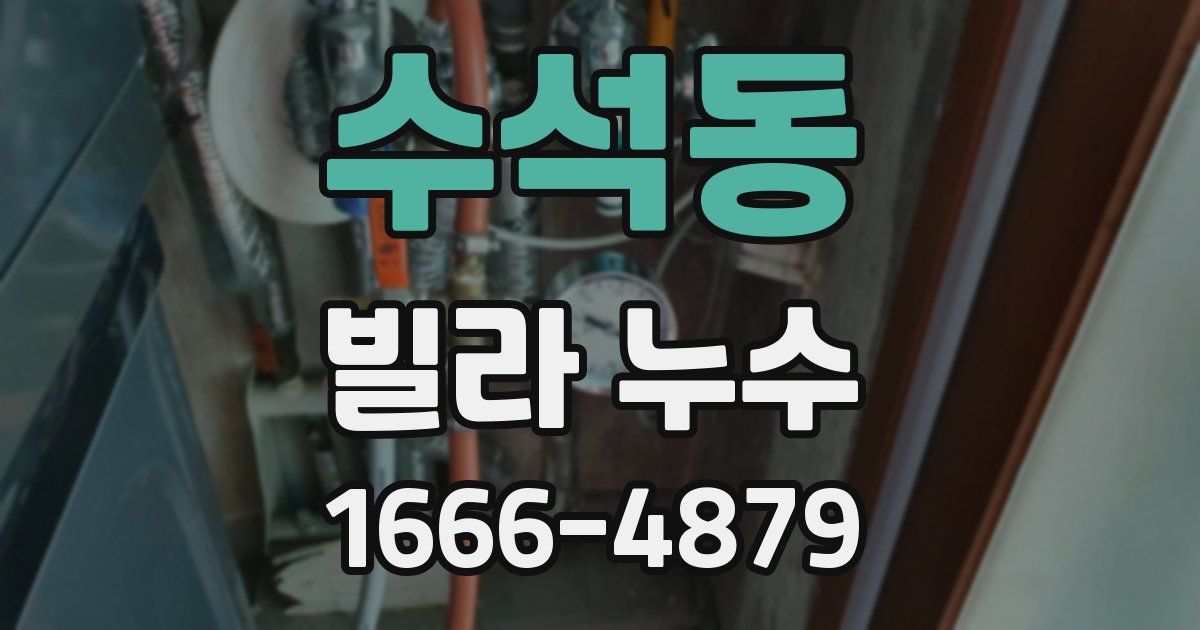 수석동 빌라 누수