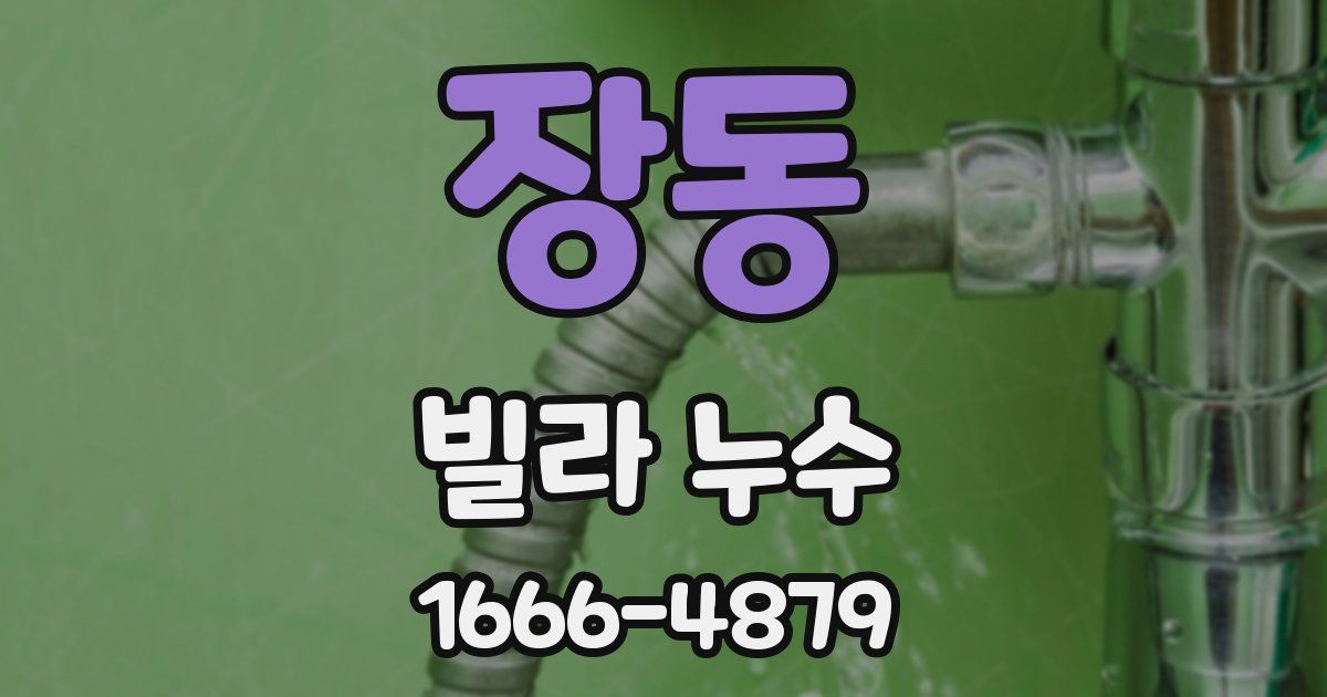장동 빌라 누수