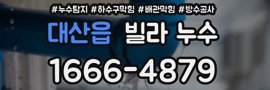 대산읍 빌라 누수