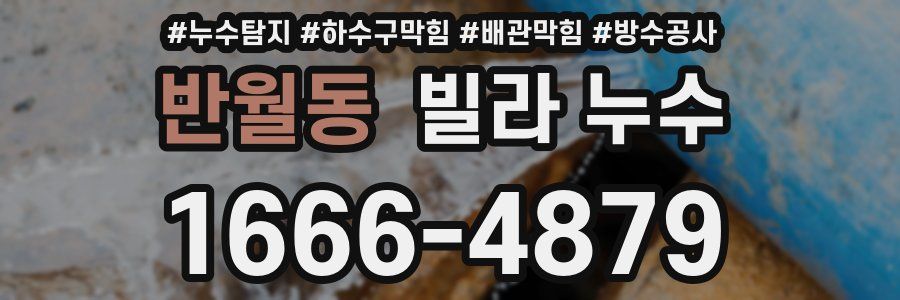 반월동 빌라 누수