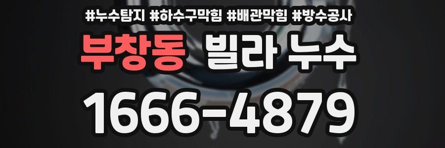 부창동 빌라 누수