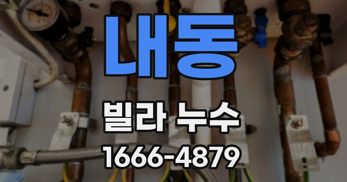내동 빌라 누수