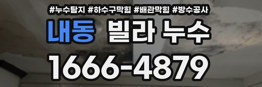 내동 빌라 누수