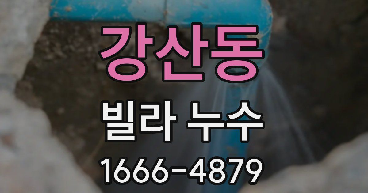 강산동 빌라 누수