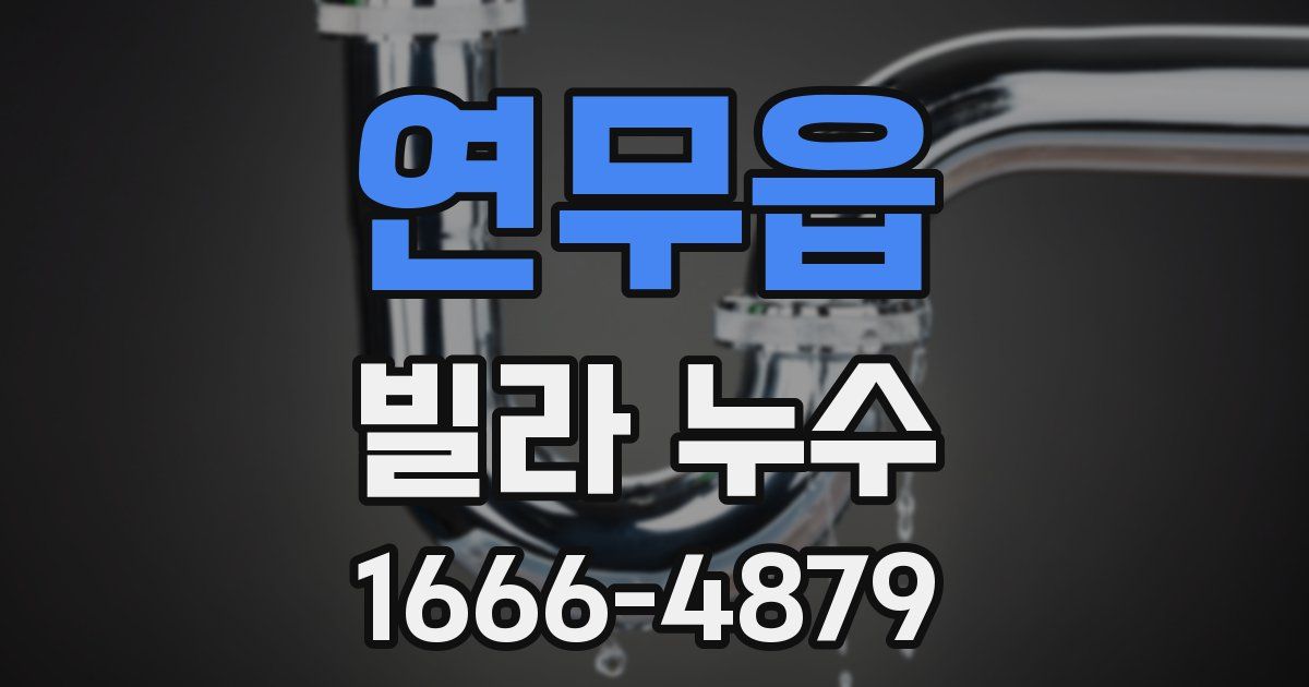 연무읍 빌라 누수