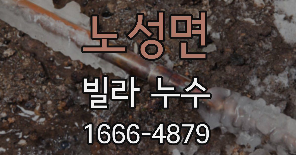 노성면 빌라 누수