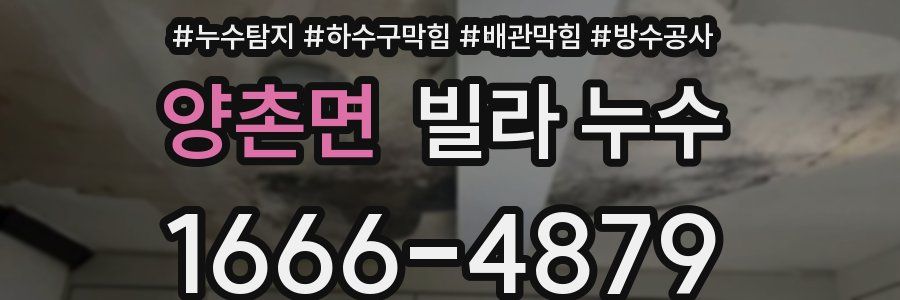 양촌면 빌라 누수