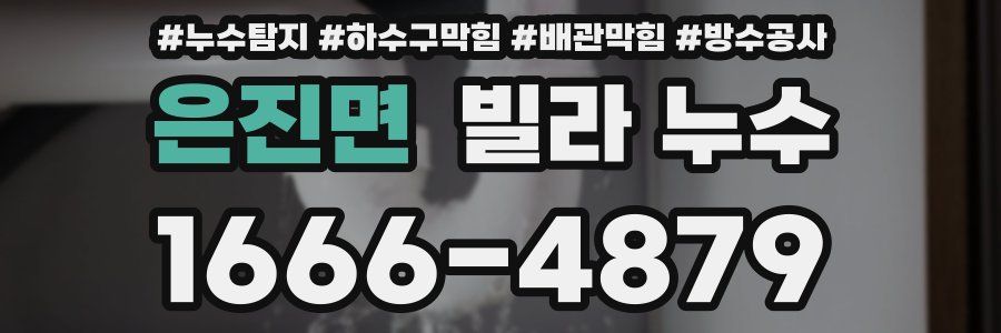 은진면 빌라 누수