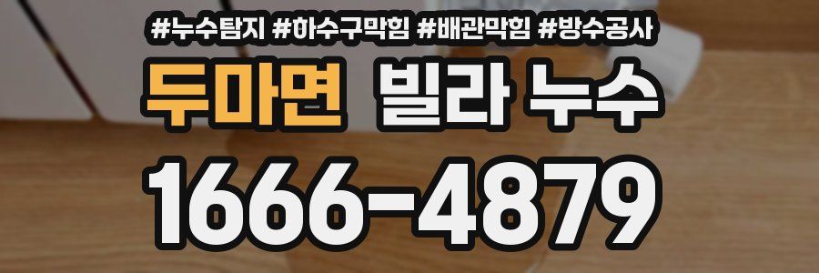 두마면 빌라 누수