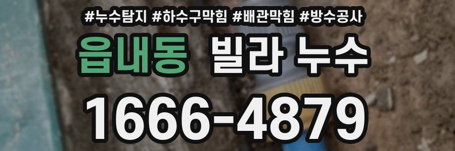 읍내동 빌라 누수
