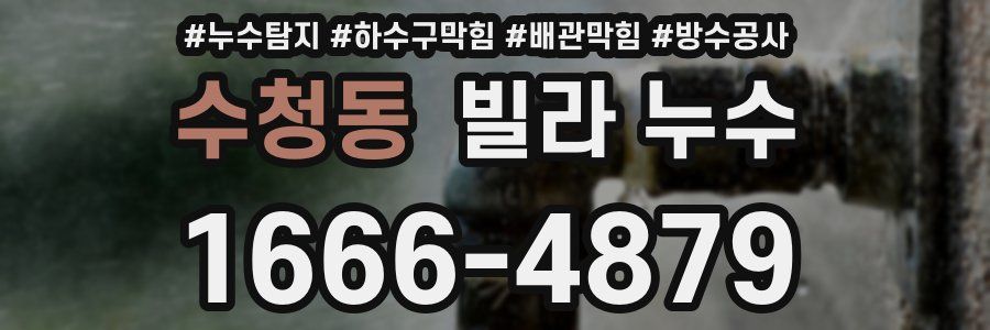 수청동 빌라 누수