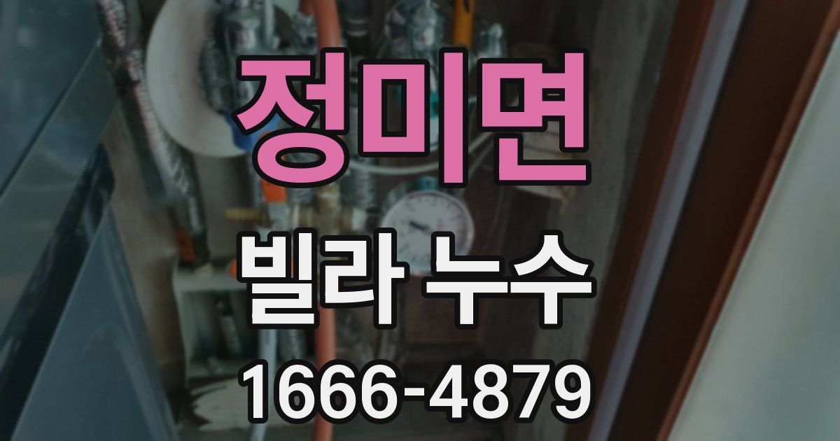 정미면 빌라 누수