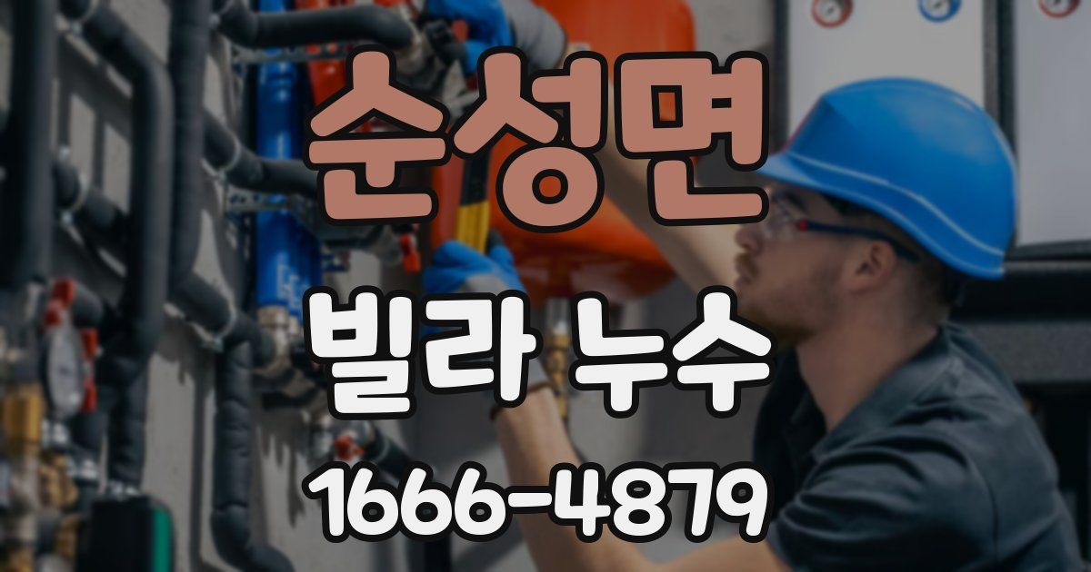 순성면 빌라 누수