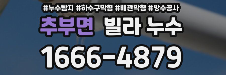 추부면 빌라 누수