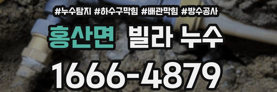 홍산면 빌라 누수