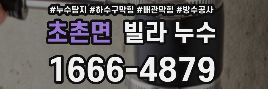 초촌면 빌라 누수