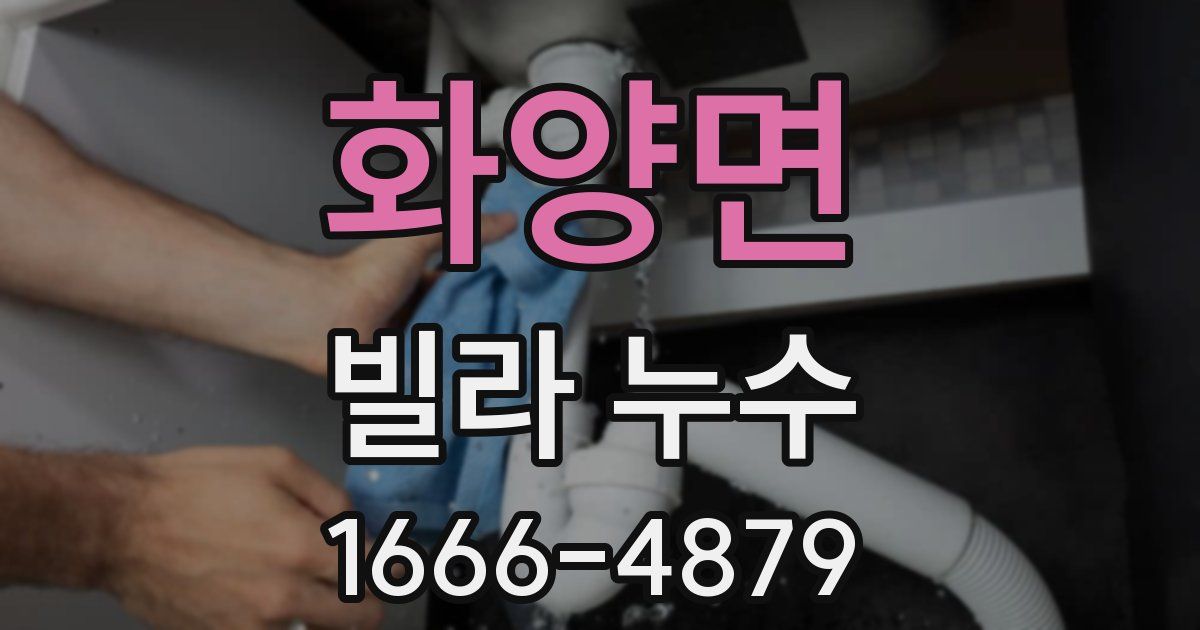 화양면 빌라 누수