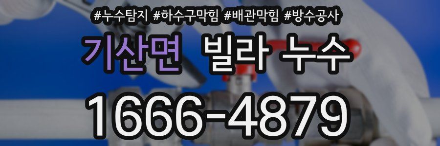 기산면 빌라 누수