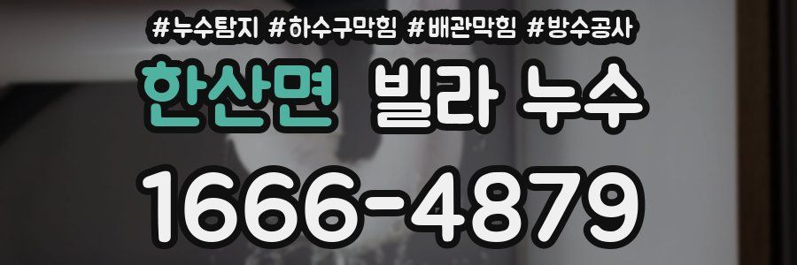 한산면 빌라 누수