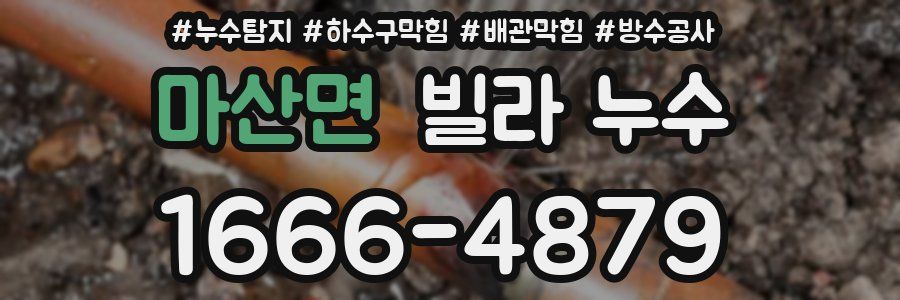 마산면 빌라 누수