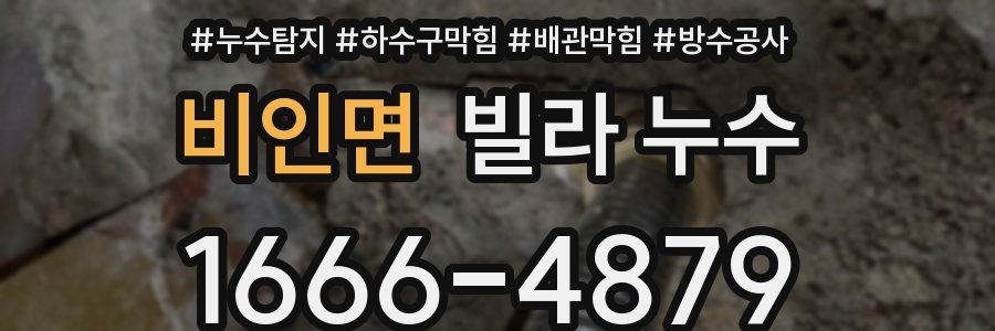 비인면 빌라 누수