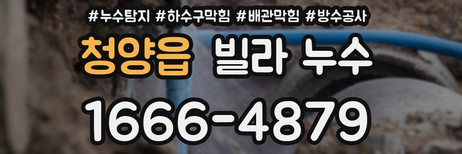 청양읍 빌라 누수
