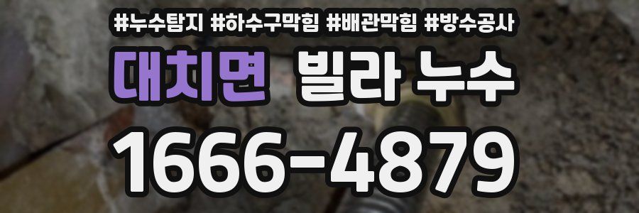 대치면 빌라 누수