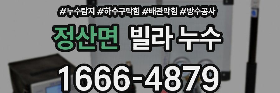 정산면 빌라 누수
