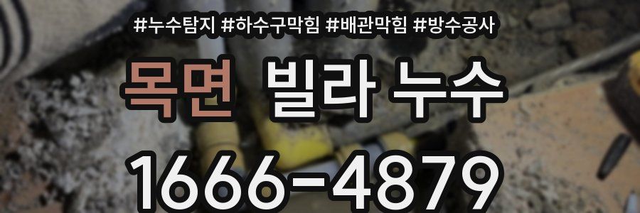 목면 빌라 누수