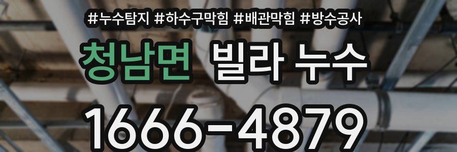 청남면 빌라 누수