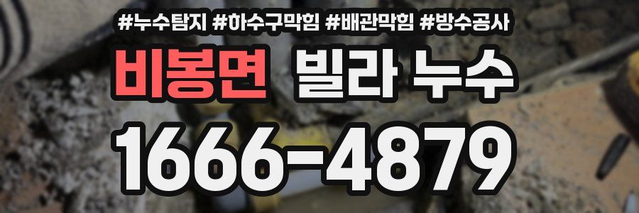 비봉면 빌라 누수