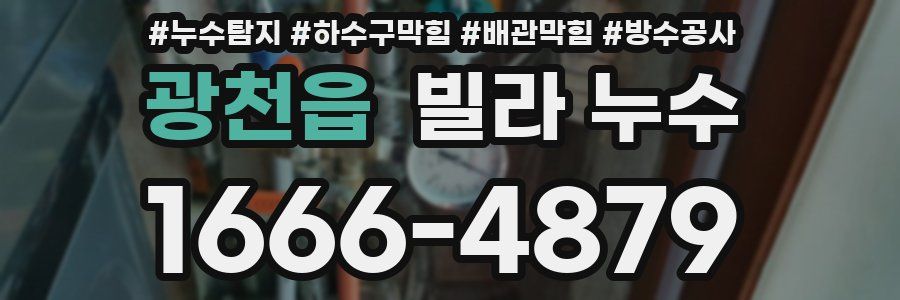 광천읍 빌라 누수