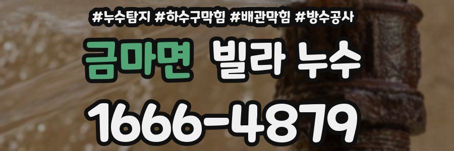 금마면 빌라 누수