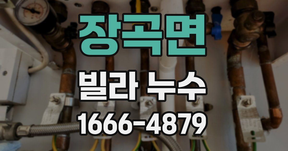 장곡면 빌라 누수