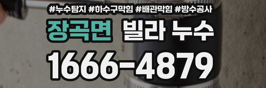 장곡면 빌라 누수