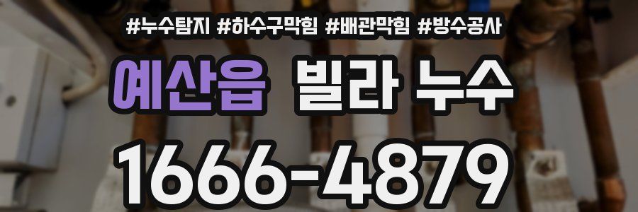 예산읍 빌라 누수